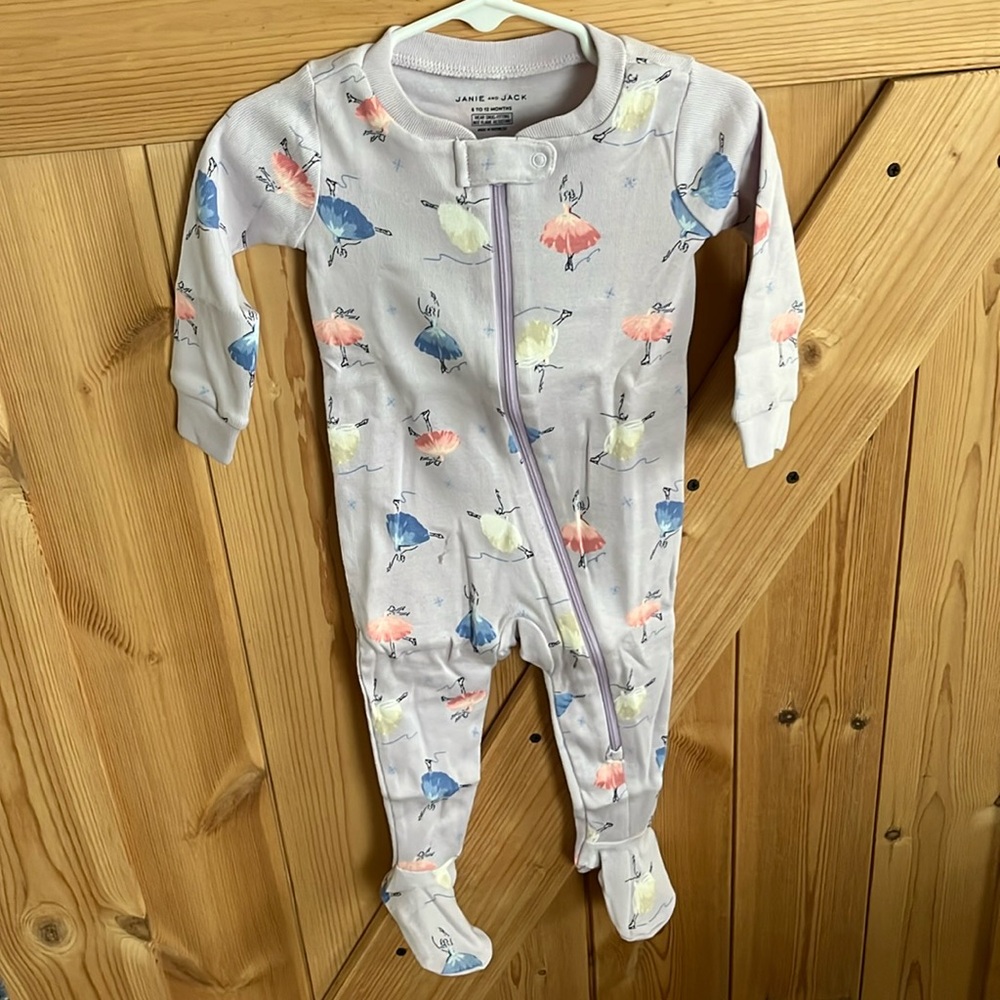 NWT Janie and Jack Ballerina PJs
